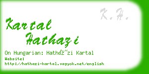 kartal hathazi business card